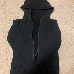 Black Lululemon Scuba Hooded Zip-Up